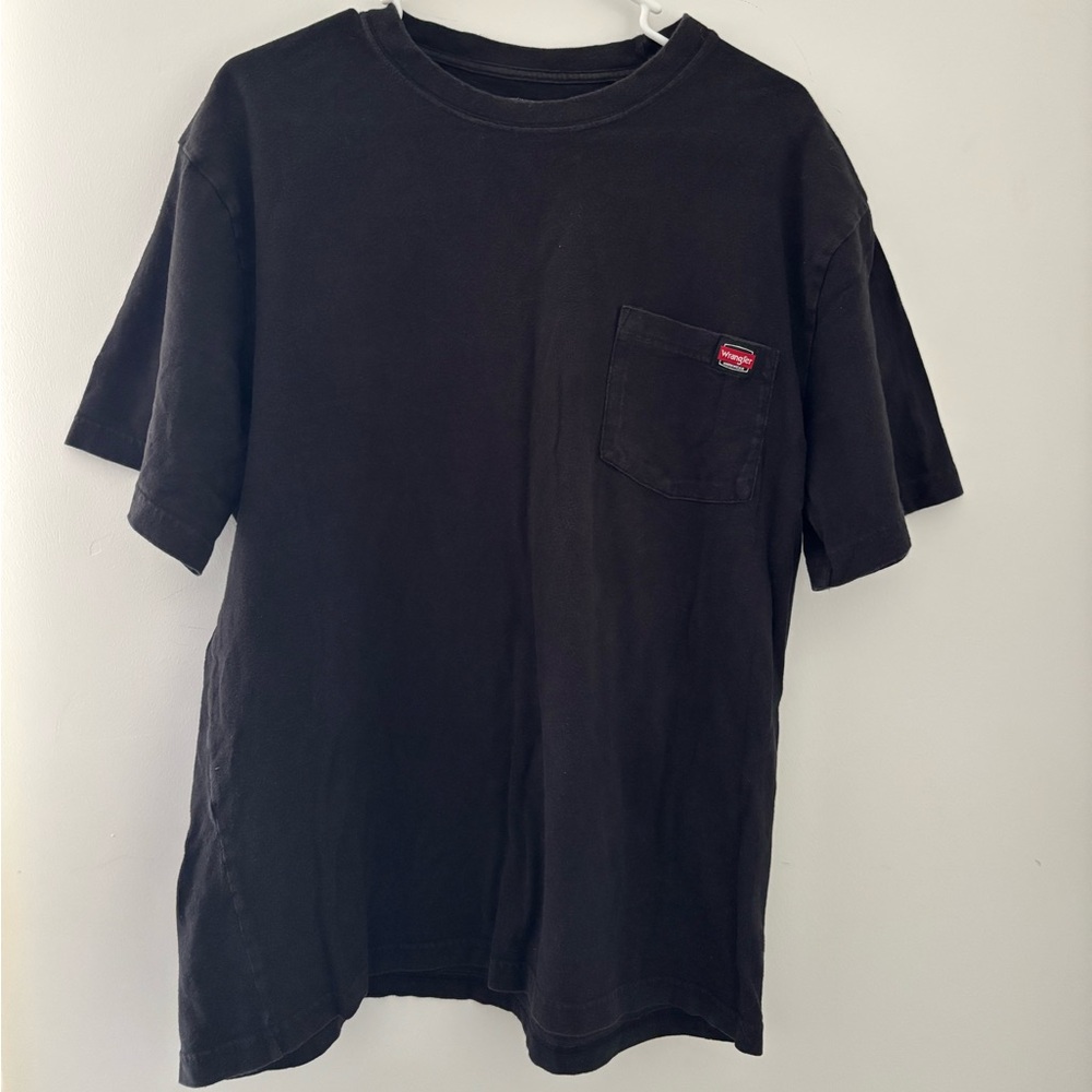 Wrangler Workwear Black Short Sleeve Tee with Pocket